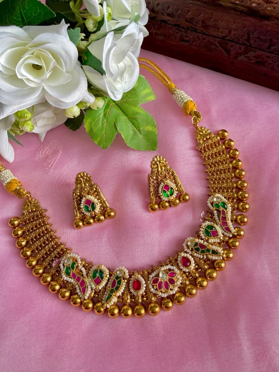 Pachi Kundan Choker Set-0012