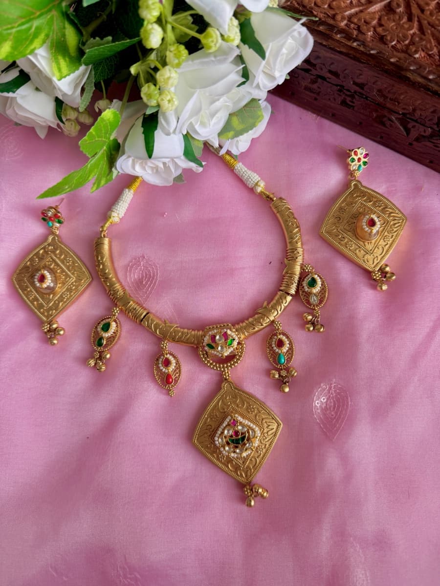 Pachi Kundan Necklace Set-0003