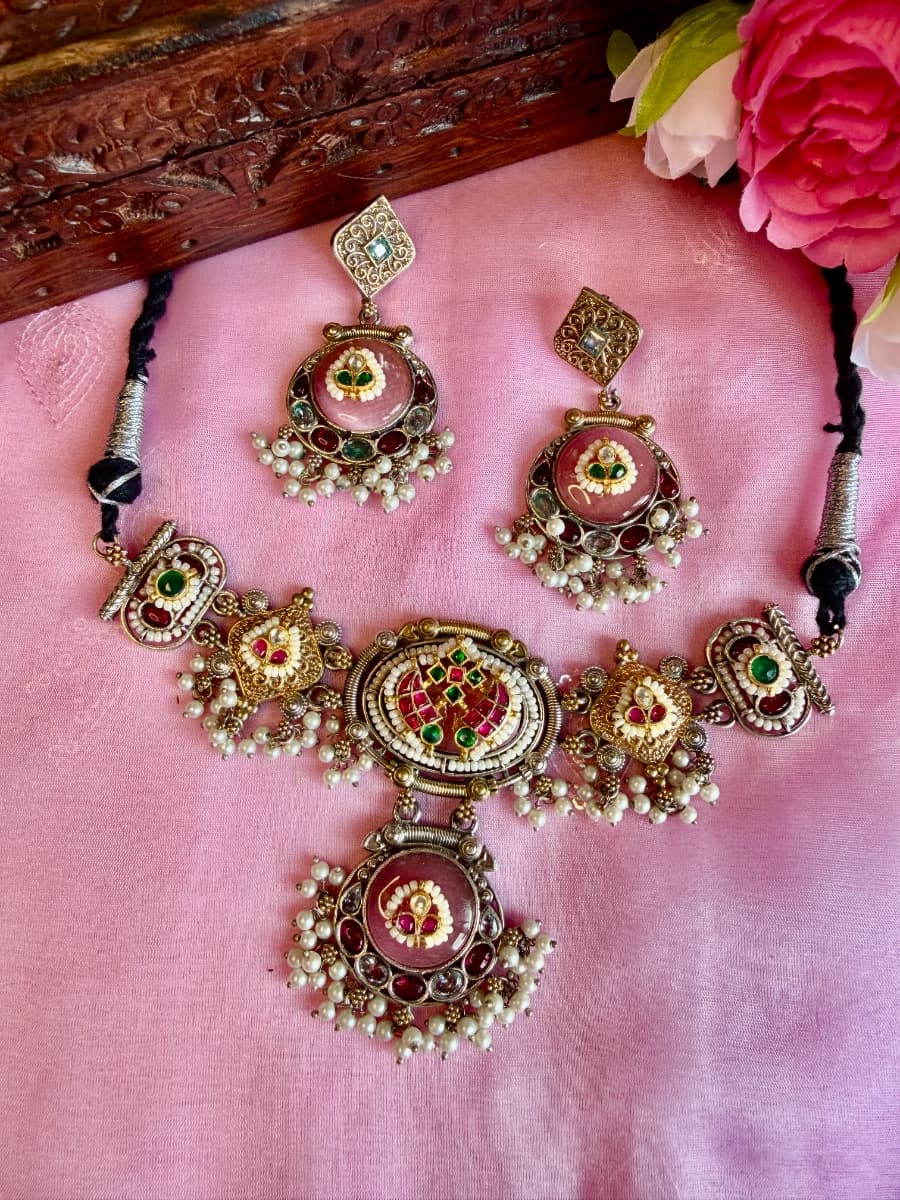 Pachi Kundan Choker Set-0010