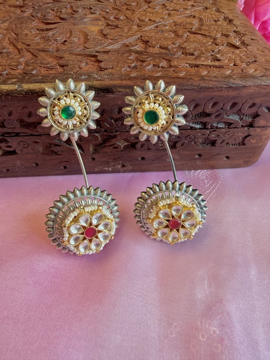 Pachi Kundan Ear Cuffs 006