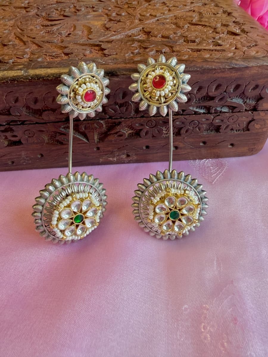 Pachi Kundan Ear Cuffs 007