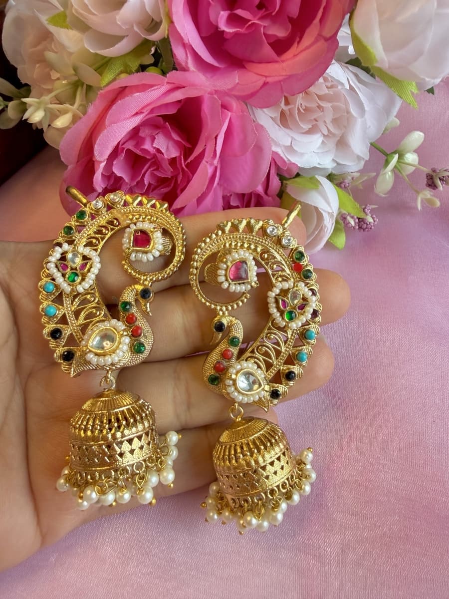 Pachi Kundan Ear Cuffs 008