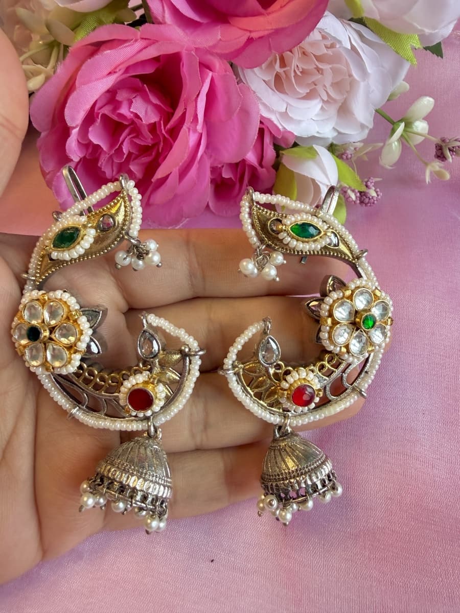 Pachi Kundan Ear Cuffs 009