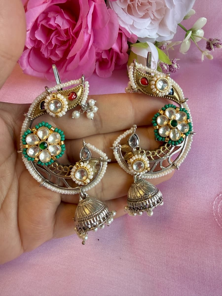 Pachi Kundan Ear Cuffs 010